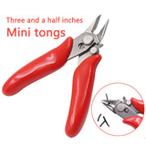 3.5 Inch Diagonal Mini Pliers Small Soft Cutting Electronic Pliers Wire Cutters Wire Insulated Rubber Handle Model Hand Tools