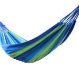Striped Hammock For Camping Outdoor Leisure Bed Thickened Canvas Hanging Bed Sleeping Swing Hammock With A Handy Carry Bag