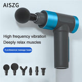 Touch Screen Button Massage Gun Fascia Muscle Relax Therapy Massager Percussive Vibration Muscle Massage Fascia Gun