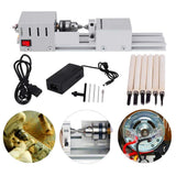 Mini CNC Lathe Beads Machine Woodwork DIY Lathe Standard Set  Grinding Polishing Beads Drill Rotary  For Table Woodworking Wood