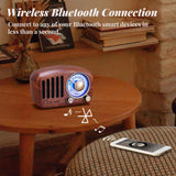 R919 Classical Retro Radio Receiver Portable Mini Wood FM SD MP3 Radio Stereo Bluetooth Radio Speaker AUX USB Rechargeable Radio