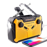 Emergency Radio 2500mAh-Solar Hand Crank Portable AM/FM/NOAA Weather Radio with Flashlight&amp;Reading Lamp Cell Phone Charger