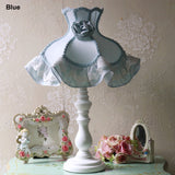 Princess Table Lamp Desk Lights E27 Table Lights Lace Tassel Flower Fabric Shade Book Reading Girls bedroom Led Lamp Bedside D93