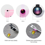 2022.Universal Mobile Phone Lens 2 in 1 Universal 37mm 0.45X 49UV Wide Angle Macro Cell Phone Camera Lens Kit Phone Accessories