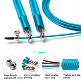 Fitness Speed Skipping Rope Crossfit Men Women Gym Workout Equipment Steel Wire Bearing Adjustable Jump Ropes Gym MMA Training