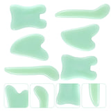 6pcs Board Facial Beauty Tool Natural Jade Guasha Plate