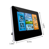 Wall Desk Alarm Clock Weather Station Digital Thermometer Hygrometer Wireless Sensor Forecast Temperature Watch 2 Colors