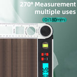 0~270° Digital Protractor Spirit Level Angle Finder Gauge Meter 250mm Digital Angle Finder Electronic Protractor LCD Display