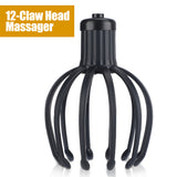 Electric Octopus Claw Scalp Massager Stress Relief Therapeutic Head Scratcher Relief Hair Stimulation Hands Free Rechargable