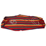 190cm x 80cm Stripe Hang Bed Canvas Hammock 120kg Strong and Comfortable (Red)
