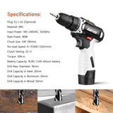 NANWEI 16.8V Electric Drill Cross Screwdriver&amp;Insulating Tape /Masonry/Flat Drills for Electrical Woodworking Repairing Tools