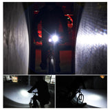 Bike Front Light with Horn USB Rechargeable Bicycle Headlight Waterproof Cycling Night Riding Light Lamp 8 Lighting Modes