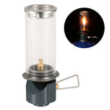 Gas Camping Lantern Outdoor Camping Gas Lamp Snowflake Lampshade Retro Lampshade Atmosphere Light Camp Light Lighting