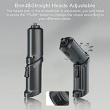 3.5N/M Cordless Electric Screwdriver Bits USB Rechargeable Foldable Electric Bend Straight Heads Adjustable with LED Flashlight