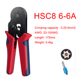 Crimping Pliers Tubular Terminal Hand Tools HSC8 6 - 4A 0.25 - 10mm2 6 - 6A 0.25 - 6mm2 Electrical Mini Wire Ferrule Clamp Kit