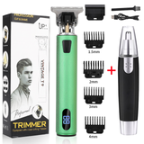 Electric Clipper + Nose Hair Trimmer Professional Barber Hair Cutter Beard Shaving Machine for Men Rechargeable Razor Shaver