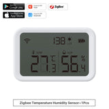 Zigbee 3.0 Tuya Temperature Humidity Sensor Light Intensity Detector Hygrometer Thermometer Smart Home Works With SmartLife APP