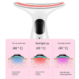 EMS Face Neck Beauty Device 3 Colors LED Photon Therapy Skin Tighten Reduce Double Chin Anti Wrinkle Remove Lifting Skin Care