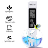 3 in 1 Water Quality Tester Water Quality Analyzer Detector TDS/EC/Temperature 5Mins Auto Shut Down Design/ Reading Locking