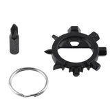 Portable Stainless Steel Bicycle Repair Tools 12 in 1 Multifunctional Screwdriver Multitool with Keychain Bottle Opener