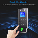 Face Recognition Fingerprint Password Attendance Machine Access Control Time Clock Recorder Employee Checking-in Recorder