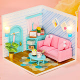 CUTEBEE Doll House Miniature DIY Dollhouse With Furnitures Wooden House Casa Toys For Children Birthday Gift Z007