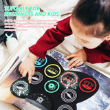 1Set Hand-Rolled Electronic Drum Creative Kids Percussion Drum Music Instrument Rhythm Practice Built-In Speaker Drum