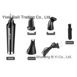 4in1 rechargeable nose trimmer beard trimer for men ear cleaner eyebrow nose hair trimmer nose and ear hair removal machine
