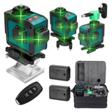 4D 16 Lines Laser Level 3° Self-leveling 360 Function Leveling Tool Line Laser Level Machine Omnidirectional Ground Wall Sticker