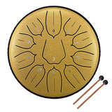 Steel Tongue Drum Mini Hand Pan Drums with Drumsticks Percussion Musical Instrument for relaxation yoga practice