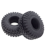 4PCS 128MM 2.2 Rubber Wheel Tires Tyre for 1/10 RC Crawler Car Axial SCX10 90046 RR10 Wraith Traxxas TRX4 TRX-6