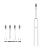 Sonic Electric Toothbrush Ultrasonic Automatic USB Rechargeable IPX7 Waterproof Whitening Teeth Tooth Brush Head Holder Adult