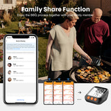 Kitchen BBQ Thermometer Digital Barbecue Grill Meat Thermometer Tuya Smart APP Control Oven Kitchen Thermometer Support 6 Probes