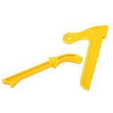 Yellow Plastic Woodworking Practical Push Block Hand Saw Plastic Push Sticks Tool Set for Woodworkers and Use on Table Saws,Rout
