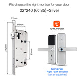 Cerradura intelige X5 Waterproof Tuya Biometric Fingerprint Security Intelligent Smart WiFi APP Password Electronic Door Lock