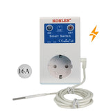16A GSM Temperature Controller Socket Power Off Alarm Home Smart Relay Switch Intelligent SMS Outlet Remote Control Gate Opener
