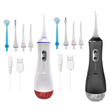 USB Rechargeable Water Flosser Portable  Water Jet 320ML Water Tank Waterproof Teeth Cleaner Oral Irrigator