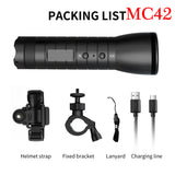 MC42 Sports Camera Camcorder HD 1080p Mountain Bike Bicycle Motorcycle Helmet Action Waterproof Camera with Flashlight