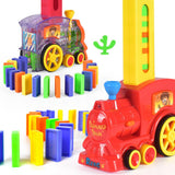 Domino Train Set Kid Domino Blocks Magical Electric Auto Set Up Colorful Plastic Dominoes Baby Educational Blocks Toddler Toys