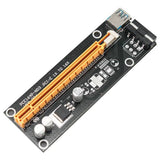 PCI-E Riser for Bitcoin Litecoin ETH Coin,6-PCS PCI-E Riser 16X 8X 4X 1X Powered Riser Adapter Card 6-Pin PCI-E to SATA