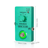 COOLMUSIC Compressor Effect Pedal True Bypass Guitar Effect Pedals with 4 Rotating Knobs Foot Switch for Electric Guitar Bass 9V