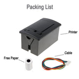 Mini 58mm Panel Embedded Thermal Printer With Interface RS232 TTL Use For Receipt Ticket ESC POS Android 5v-9v QR701