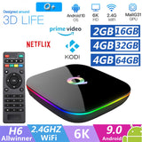 Q Plus Smart TV Box And roid 9.0 TV Box 4GB RA M 32GB ROM 2.4G WiFi Set Top Box