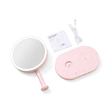 Multifunctional Makeup Mirror Table Lamp Night Light Adjustable Brightness Fill Light Mirror Wireless Charging Desktop Mirror