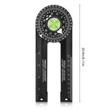 Miter Saw Protractor Ruler Digital Protractor ABS 360° Angle Ruler Inclinometer Measuring Instruments Tools for Woodwork