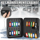 Security Lockable Metal Organizer Home Resettable Code Wall Mounted Office Indoor Outdoor Key Safe Box Password Combination Lock