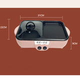 Multifunctional Electric Cooker Heating Pan Electric Cooking Pot Hotpot Noodles Rice Eggs Soup Steamer Cooking Pot Barbecue