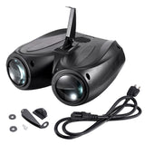 64/128LEDs Double Head Airship RGBW Pattern Stage Effect Lighting Projector  DJ Disco Party Led Lights for Xmas