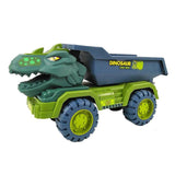 Trucks Friction Powered Cars Dinosaurs Car Truck Transporter Toy Car Set With Dino Animal Model Transport Carrier Truck Dino