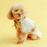 Khaiki Girl Boy Fashion Summer Spring Dog Clothes Trench Coat Dress Lover Pet Outfit Supplies Clothes For Cat Costumes Jacket